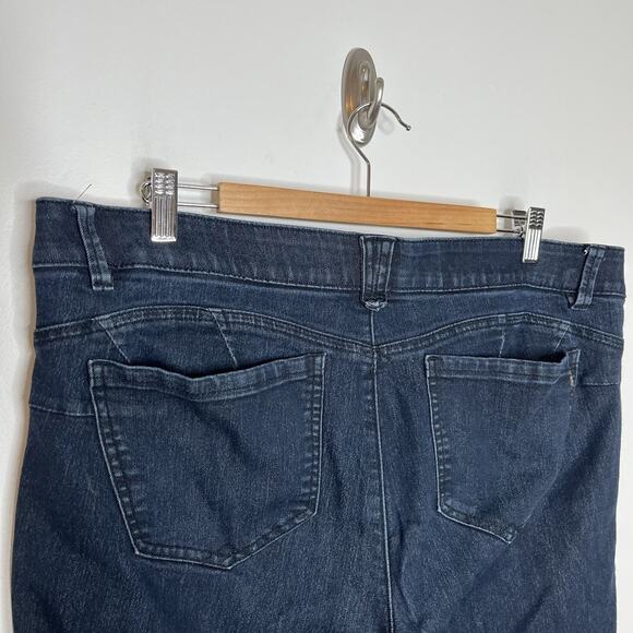 Democracy Ab Solution Skinny Jeans Womens Size 16 Mid Rise Slimming Dark Wash - Picture 5 of 6